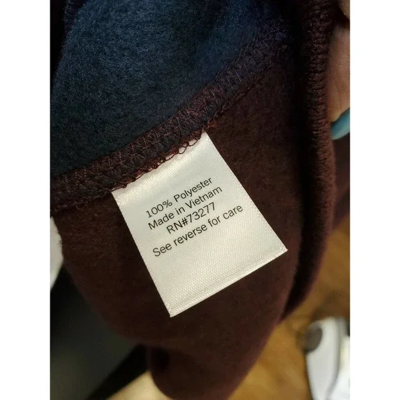 Sonoma Men's Blue & Maroon 100% Polyester Long Sleeve Supersoft Sweater Size XL - Picture 10 of 12